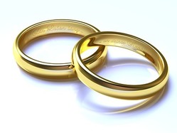 Pair of gold rings